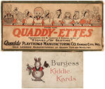 THORNTON BURGESS PETER RABBIT BOXED "KIDDIE KARDS" & "QUADDY-ETTES."