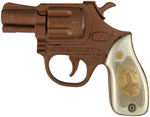 "DRAGNET DETECTIVE SPECIAL REPEATING REVOLVER" BOXED KNICKERBOCKER CAP GUN.