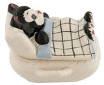 FIGARO IN BED RIDDELL CERAMIC LIDDED TRINKET BOX.