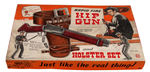 MARX "RAPID FIRE HIP GUN AND HOLSTER SET" BOXED ENGLISH SET.