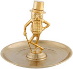 PLANTERS "MR. PEANUT" BOXED GLASS SET & FIGURAL ASHTRAY.