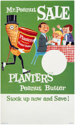 "PLANTERS PEANUT BUTTER" MR. PEANUT STORE SIGN.