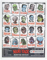 "GRANDPA" MUNSTER "MANI-YACKS MONSTER DESIGNS" TRANSFER ORIGINAL  ART BY JEFF CARLSON.