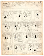 "THE BUNGLE FAMILY" ORIGINAL ART FOR TEN CONSECUTIVE SUNDAY PAGE FROM 1935.