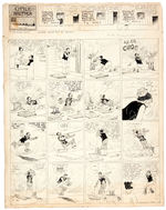 "THE BUNGLE FAMILY" ORIGINAL ART FOR TEN CONSECUTIVE SUNDAY PAGE FROM 1935.