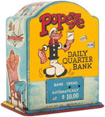 "POPEYE DAILY QUARTER REGISTER BANK" BOXED BANK.