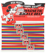 MICKEY MOUSE "MAGNETIC BUCKLE BELT" DISPLAY.