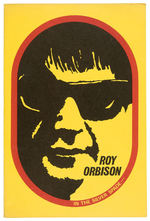 "ROY ORBISON IN THE SILVER SPADE" DINNER SHOW MENU.