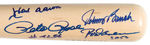 MLB HALL OF FAMERS MULTI-SIGNED BASEBALL BAT.