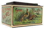 "GAME - FINE CUT" TOBACCO STORE TIN.