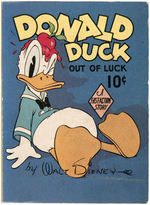 "DONALD DUCK OUT OF LUCK" FILE COPY FAST-ACTION BOOK.