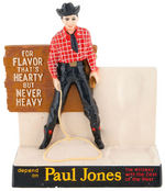 "PAUL JONES WHISKEY" ADVERTISING BOTTLE DISPLAY.