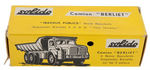 TEKNO/SOLIDO BOXED DIE-CAST TOY TRUCK PAIR.