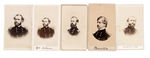 CIVIL WAR CARTE DE VISITES LOT WITH GRANT & SHERMAN.