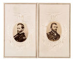 CIVIL WAR CARTE DE VISITES LOT WITH GRANT & SHERMAN.