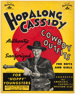 HOPALONG CASSIDY BOXED COWBOY OUTFIT & TELEVISION PUZZLES SET.