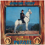 HOPALONG CASSIDY BOXED COWBOY OUTFIT & TELEVISION PUZZLES SET.