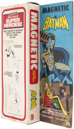 "WONDER WOMAN", "BATMAN" MAGNETIC & "THE AMAZING SPIDER-MAN" LARGE MEGO ACTION FIGURES.