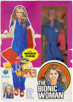 "THE BIONIC WOMAN" BOXED FIGURE ("MISSION PURSE" VARIANT).