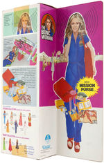 "THE BIONIC WOMAN" BOXED FIGURE ("MISSION PURSE" VARIANT).