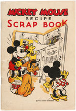 "MICKEY MOUSE RECIPE SCRAP BOOK" & MAIL OFFER CARD.