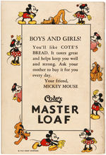 "MICKEY MOUSE RECIPE SCRAP BOOK" & MAIL OFFER CARD.