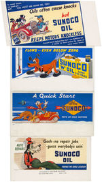 DISNEY CHARACTERS SUNOCO INK BLOTTER LOT.