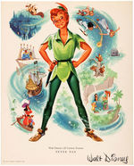 "PETER PAN" CHRISTMAS/FAN CARD PAIR.