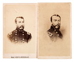 CIVIL WAR CARTE DE VISITES LOT WITH GRANT & SHERMAN.