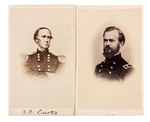 CIVIL WAR CARTE DE VISITES LOT WITH GRANT & SHERMAN.