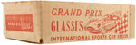 "GRAND PRIX GLASSES - INTERNATIONAL SPORTS CAR SERIES" SETS.