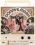 "DONNY & MARIE SING-A-LONG PHONOGRAPH/MIKE RADIO" BOXED SET.