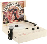 "DONNY & MARIE SING-A-LONG PHONOGRAPH/MIKE RADIO" BOXED SET.