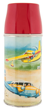 "HOME TOWN AIRPORT" HIGH GRADE METAL THERMOS.