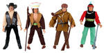 "HEROES OF THE WILD WEST" BOXED MEGO ACTION FIGURE LOT.