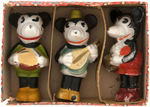 MICKEY & MINNIE MOUSE BOXED BISQUE SET.