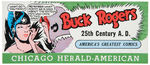 "BUCK ROGERS" NEWSPAPER PROMOTIONAL INK BLOTTER.