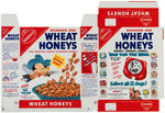 NABISCO "RANGER JOE WHEAT HONEYS" CEREAL BOX FLAT WITH RIN TIN TIN RING OFFER.