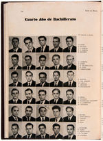 FIDEL CASTRO 1944 LAST YEAR OF HIGH SCHOOL YEARBOOK.