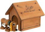 "PLUTO THE PUP" FUN-E-FLEX FIGURE WITH DOGHOUSE.