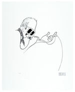 AL HIRSCHFELD LIMITED EDITION LITHOGRAPH OF ELTON JOHN.