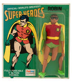 "ROBIN" PALITOY CARDED MEGO ACTION FIGURE.