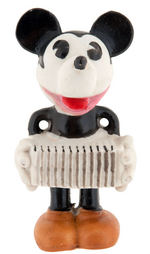 "MICKEY MOUSE" PLAYING ACCORDION LARGE BISQUE.