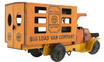 "MARX BIG LOAD VAN COMPANY" WIND-UP MOVING TRUCK.