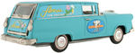 BANDAI "FLOWERS FOR GRACIOUS LIVING" FRICTION 1956 FORD DELIVERY CAR.