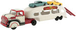 MARX "AUTO TRANSPORT" BOXED TRUCK/TRAILER/CARS.