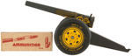 MARX "ARMY TRANSPORT TRUCK WITH MOBILE FIELD CANNON AND SHELLS" BOXED TOY.