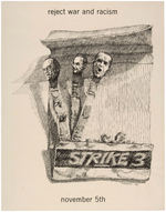 RARE SDS POSTER WITH MATCHBOOK MOTIF FEATURING HUMPHREY, WALLACE AND NIXON.