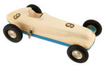 REX MAYS BOXED WIND-UP SCALE MODEL RACE CAR.