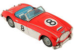 AUSTIN HEALEY  1958 TIN LITHO CAR BY BANDAI.